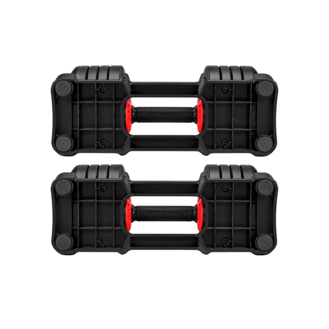Adjustable Dumbbell Set with Storage Trays