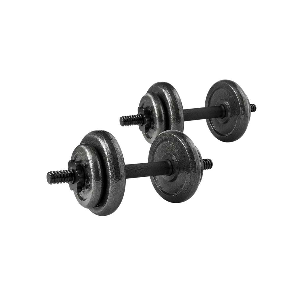 Dumbbels Adjustable Dumbbell Set with Threaded Handles Weight Plates