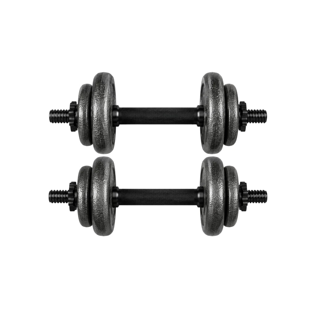 Dumbbels Adjustable Dumbbell Set with Threaded Handles Weight Plates