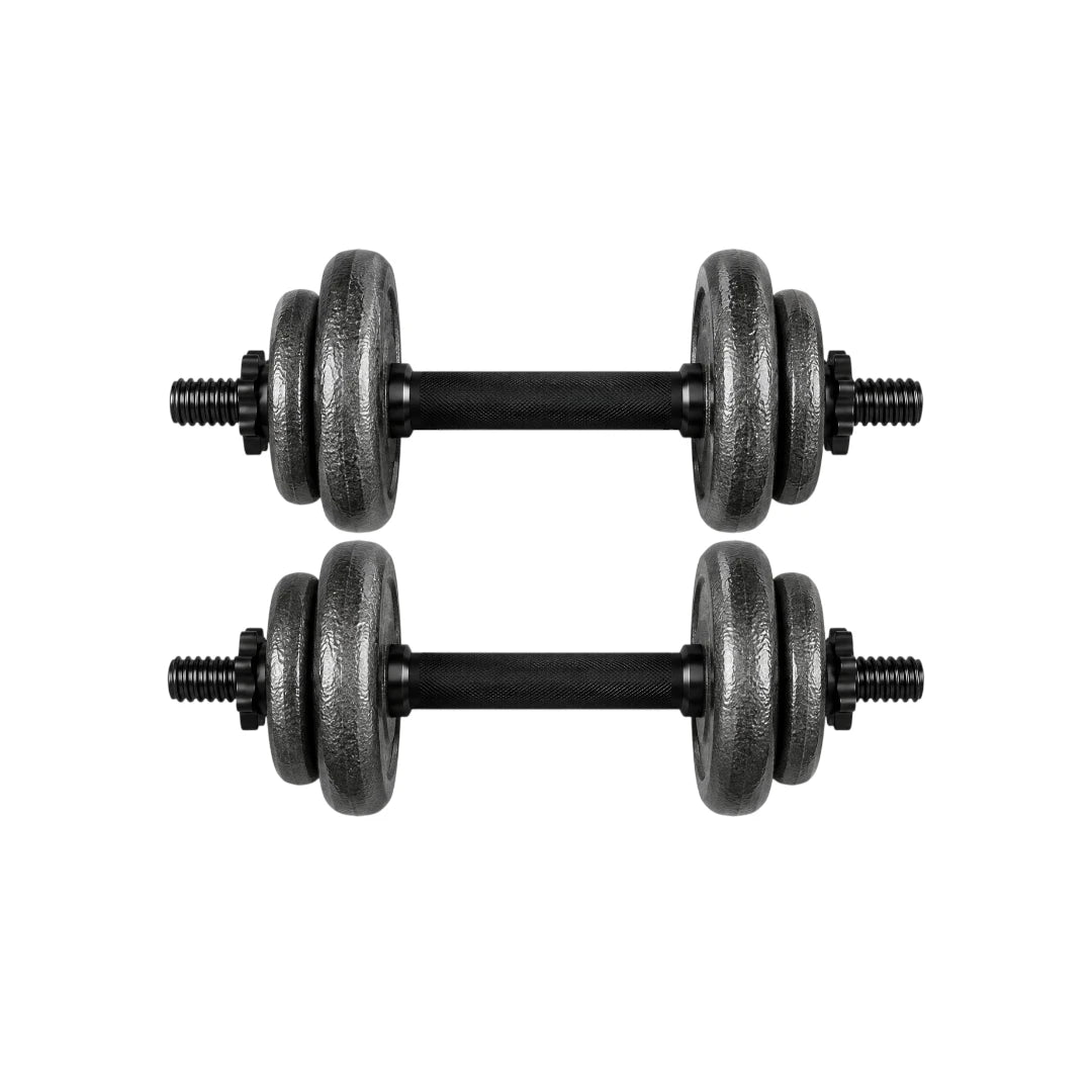 Dumbbels Adjustable Dumbbell Set with Threaded Handles Weight Plates