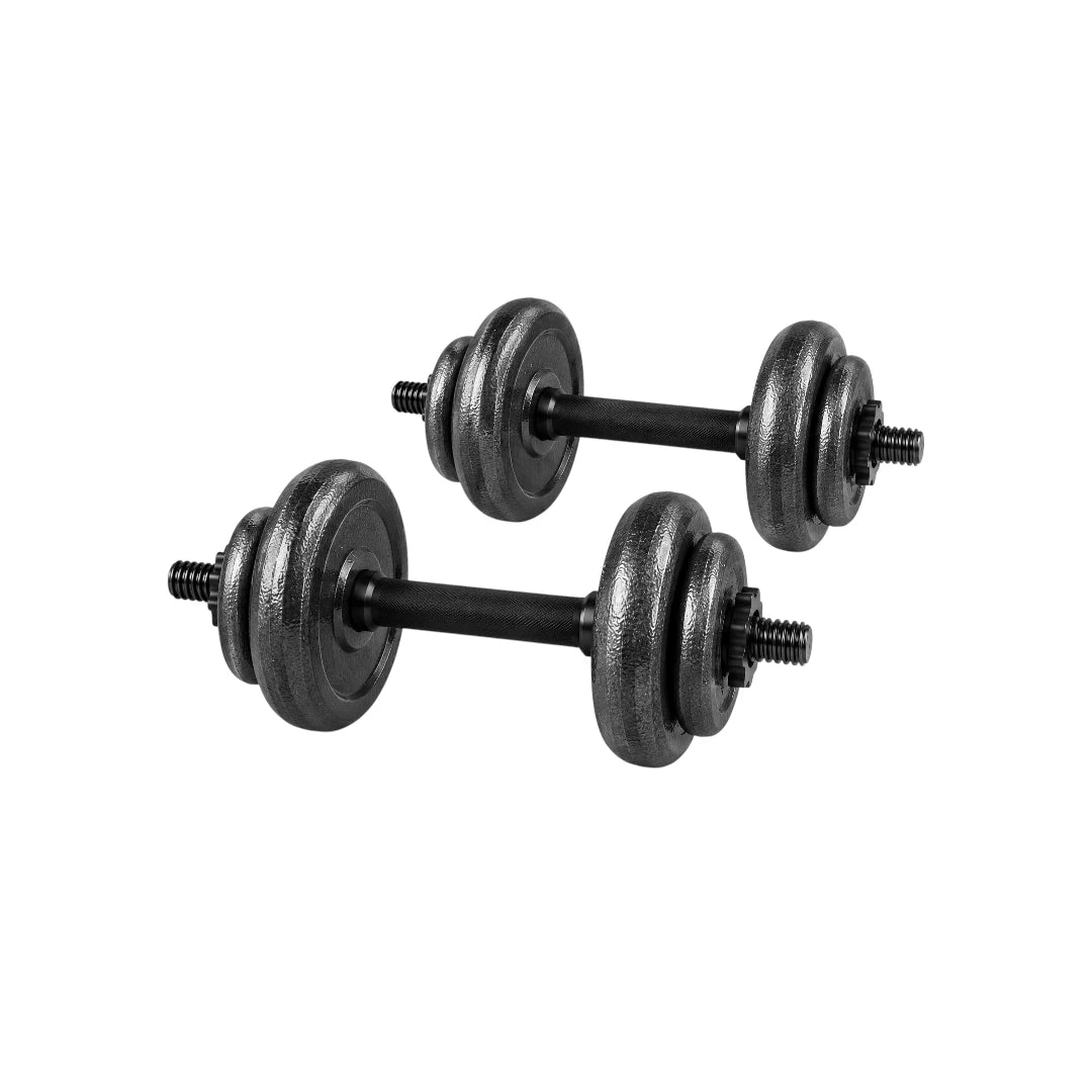 Dumbbels Adjustable Dumbbell Set with Threaded Handles Weight Plates
