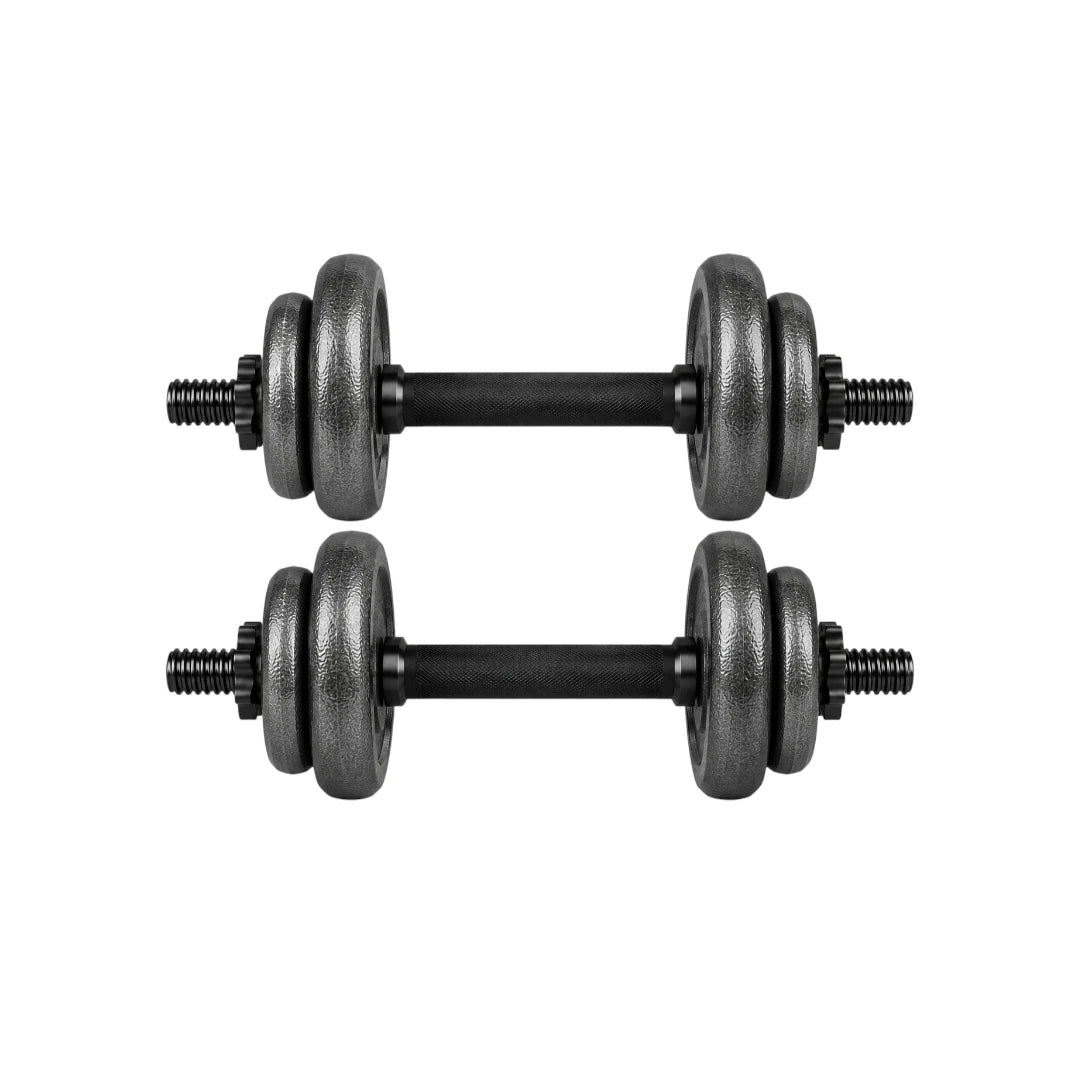 Dumbbels Adjustable Dumbbell Set with Threaded Handles Weight Plates