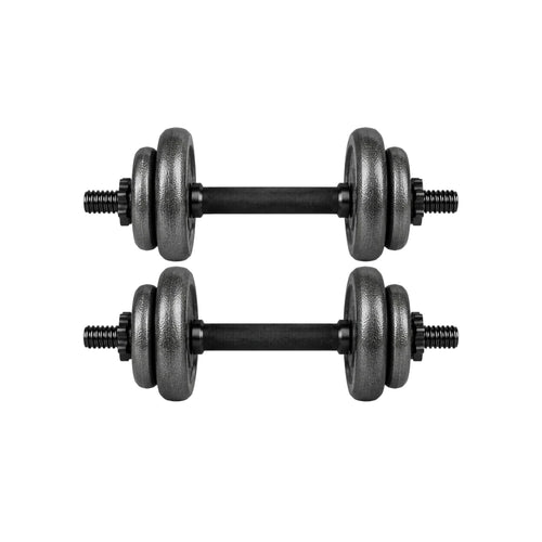 Dumbbels Adjustable Dumbbell Set with Threaded Handles Weight Plates