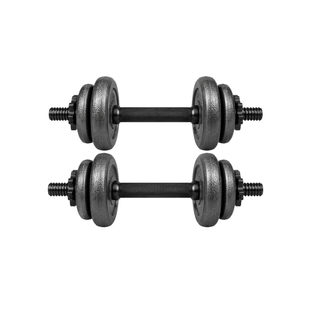 Dumbbels Adjustable Dumbbell Set with Threaded Handles Weight Plates