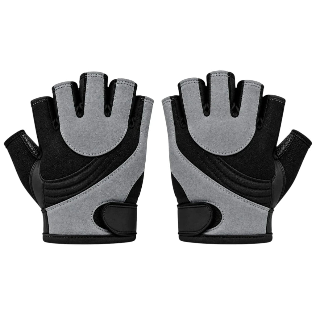 Fingerless Padded Workout Gloves with Adjustable Wrist Support