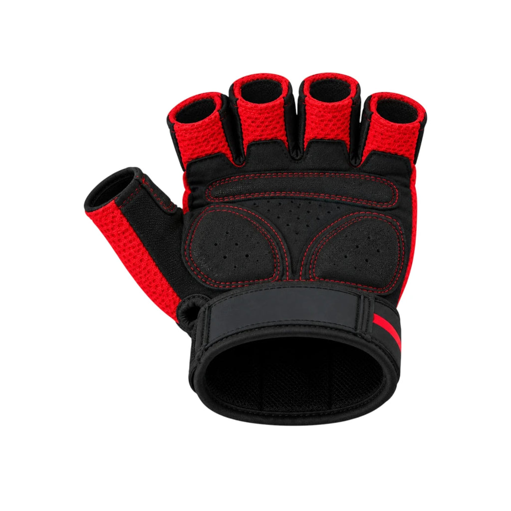 Fingerless Workout Gloves with Adjustable Wrist Support