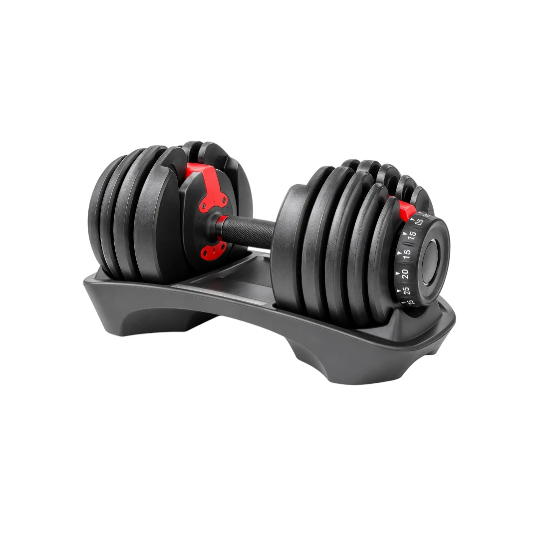 Adjustable Dumbbell Set with Storage Trays