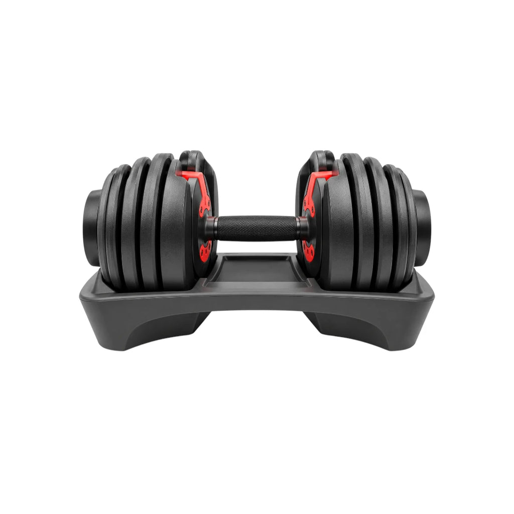 Adjustable Dumbbell Set with Storage Trays