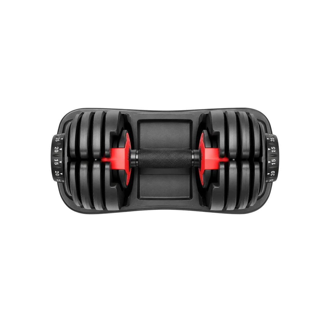 Adjustable Dumbbell Set with Storage Trays