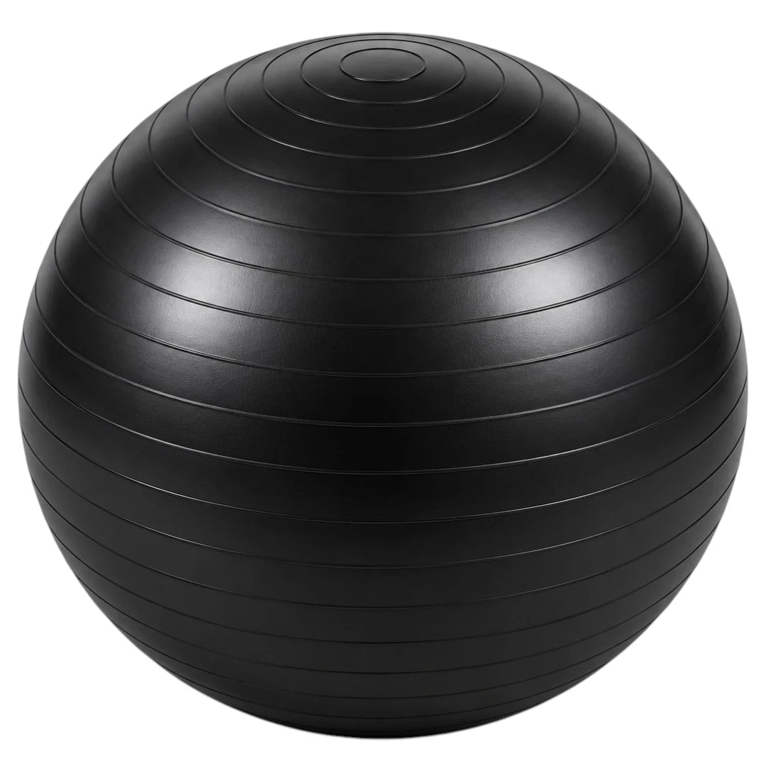 Sadlo Black Textured Exercise Ball for Yoga Fitness and Balance Training