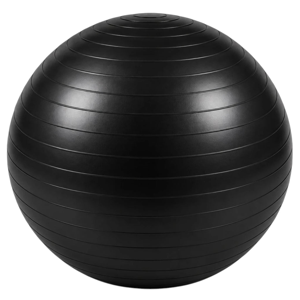 Sadlo Black Textured Exercise Ball for Yoga Fitness and Balance Training