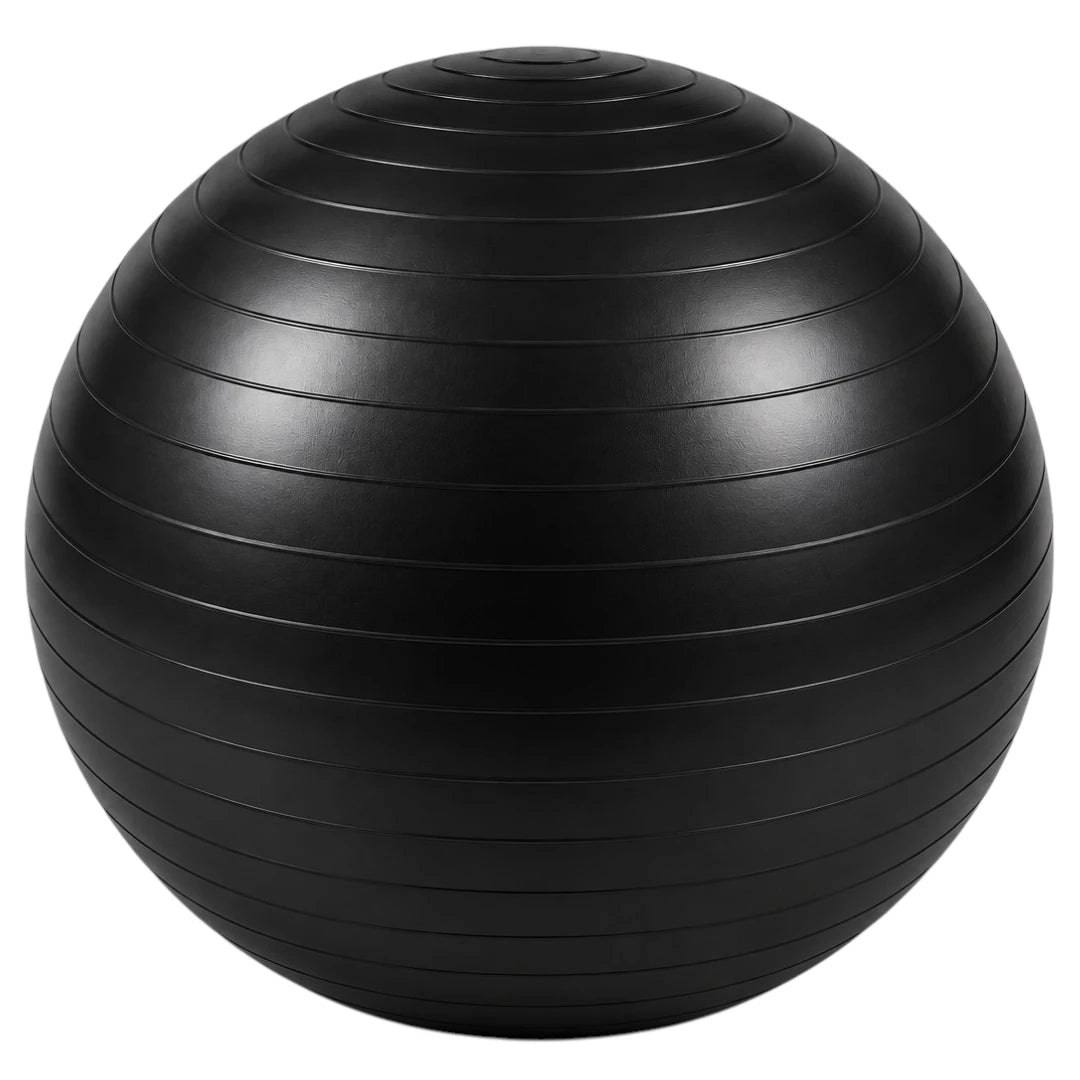 Sadlo Black Textured Exercise Ball for Yoga Fitness and Balance Training