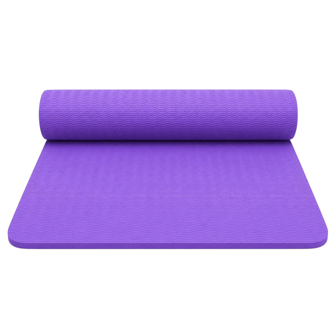 Sadlo Purple Textured Exercise Mat for Yoga Fitness and Home Workouts