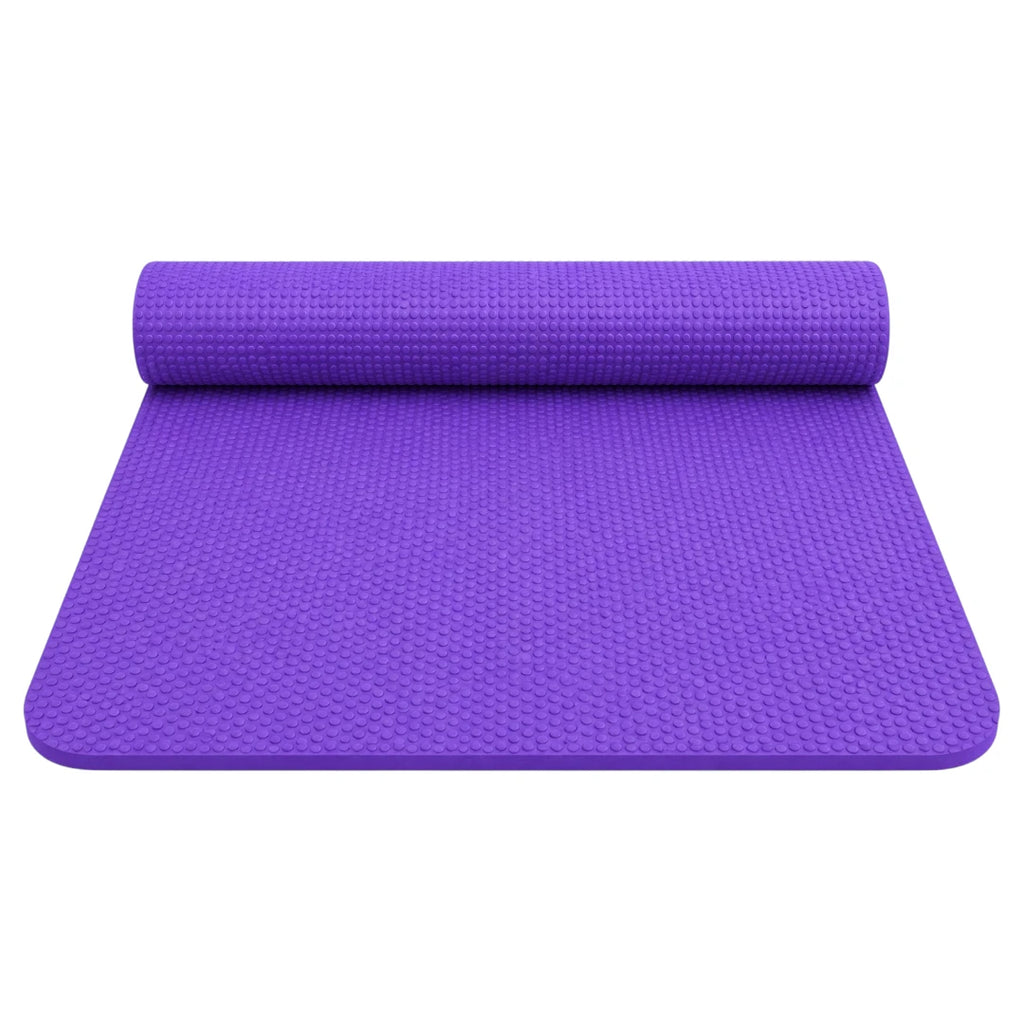 Sadlo Purple Textured Exercise Mat for Yoga Fitness and Home Workouts