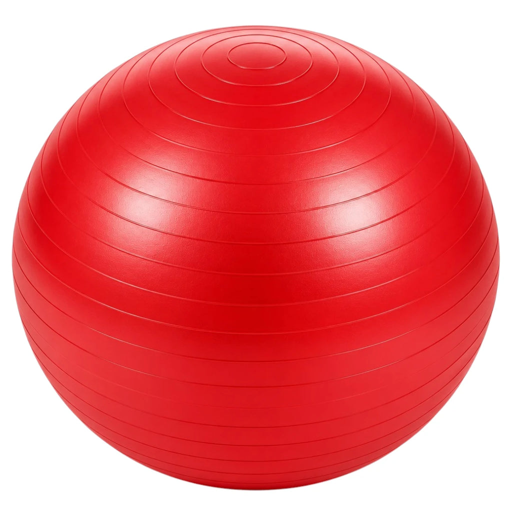 Sadlo Red Textured Exercise Ball for Yoga Fitness and Balance Training