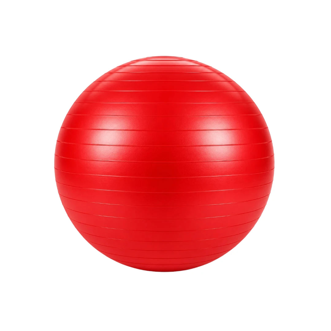 Sadlo Red Textured Exercise Ball for Yoga Fitness and Balance Training