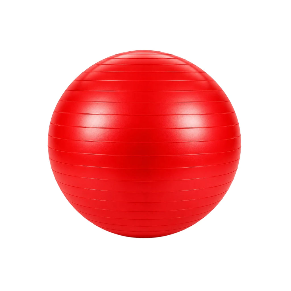 Sadlo Red Textured Exercise Ball for Yoga Fitness and Balance Training