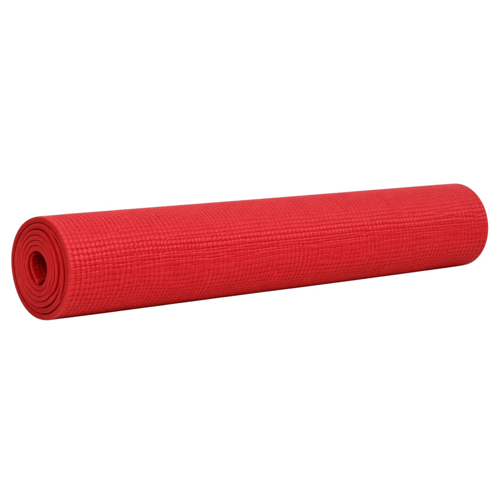 Sadlo Red Textured Exercise Mat for Yoga Fitness and Home Workouts