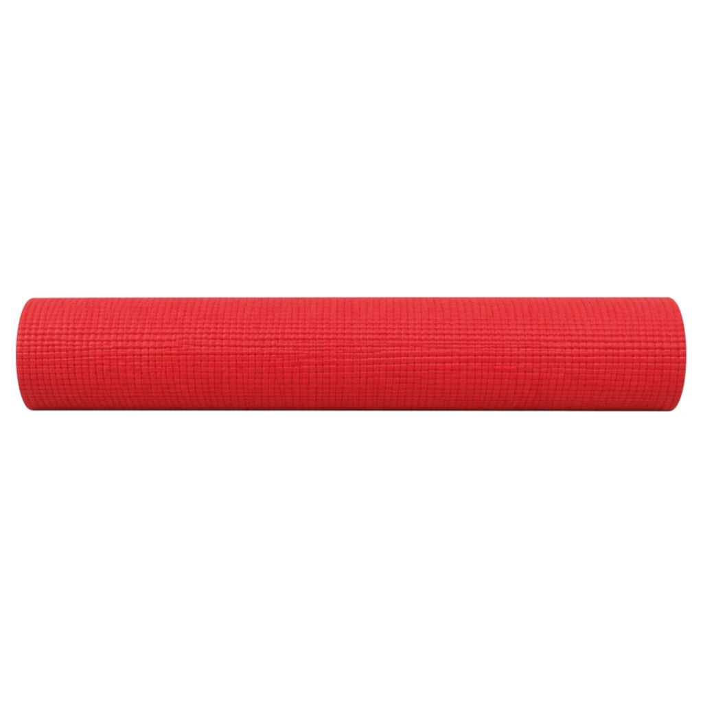 Sadlo Red Textured Exercise Mat for Yoga Fitness and Home Workouts