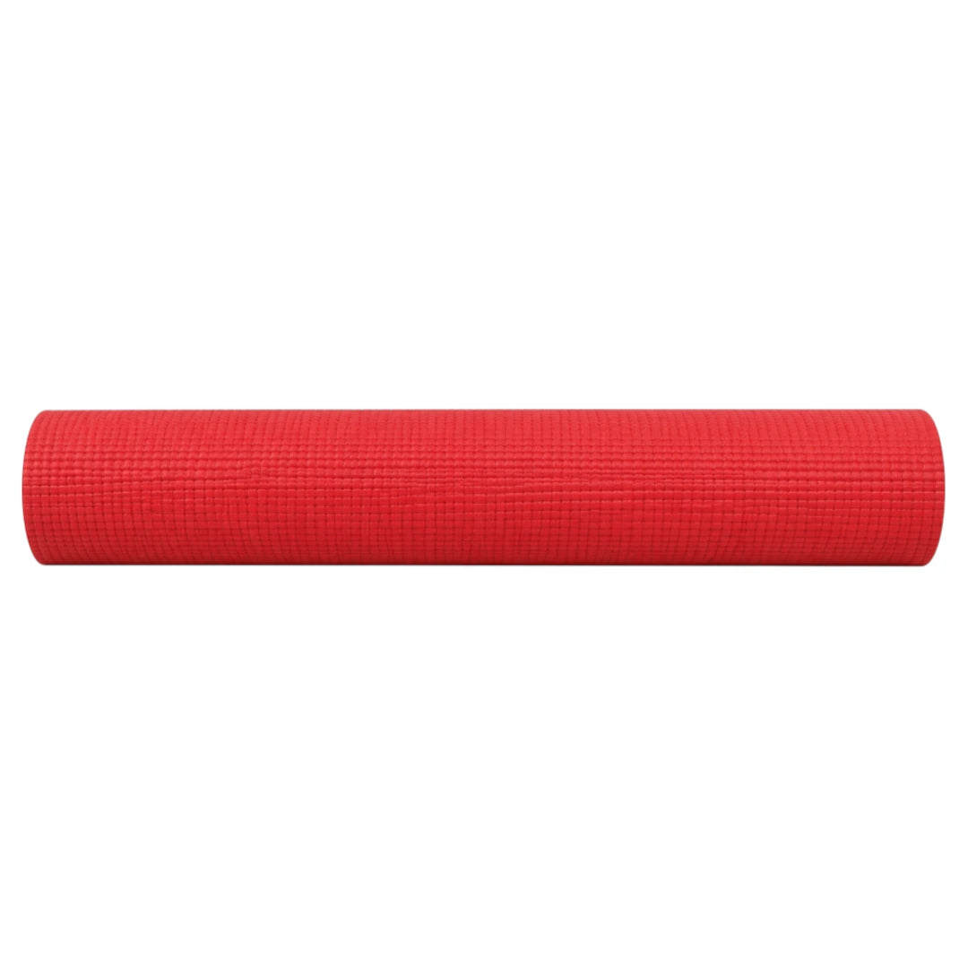 Sadlo Red Textured Exercise Mat for Yoga Fitness and Home Workouts