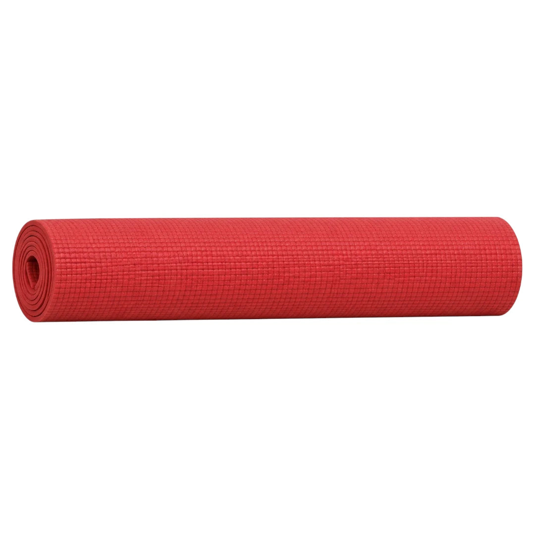Sadlo Red Textured Exercise Mat for Yoga Fitness and Home Workouts